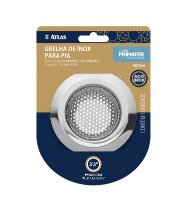 GRELHA DE INOX PARA PIA PREMIUM 9CM