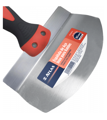 ROUNDED STAINLESS SPATULA 6" FOR BUCKETS