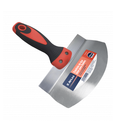 ROUNDED STAINLESS SPATULA 6" FOR BUCKETS