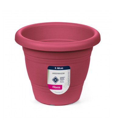 VASO REDONDO JARDIM 17CM PLASTICO CZ